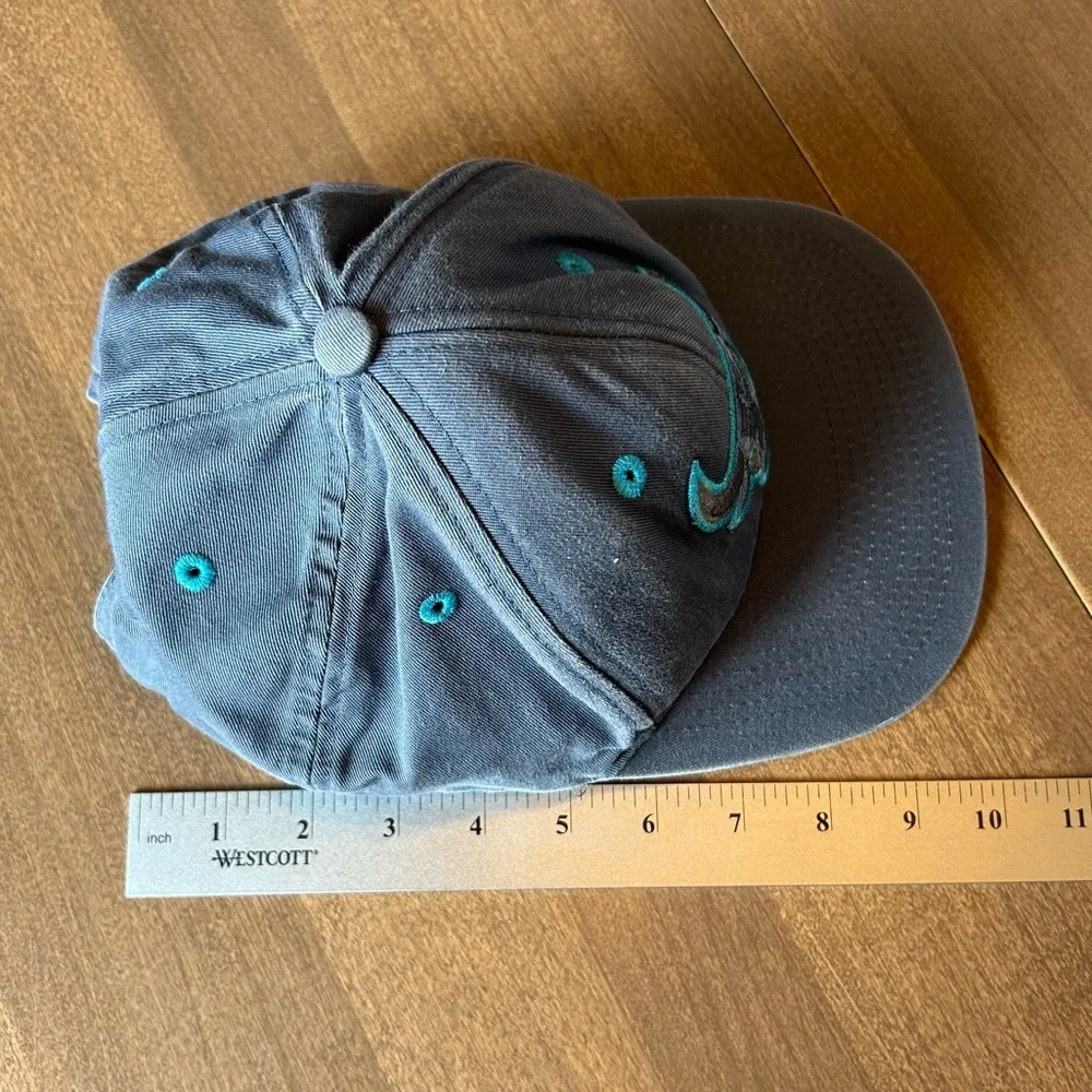 NBA Chicago Bulls Adult Gray and Teal Blue Embroidered SnapBack Baseball Cap - Picture 13 of 13